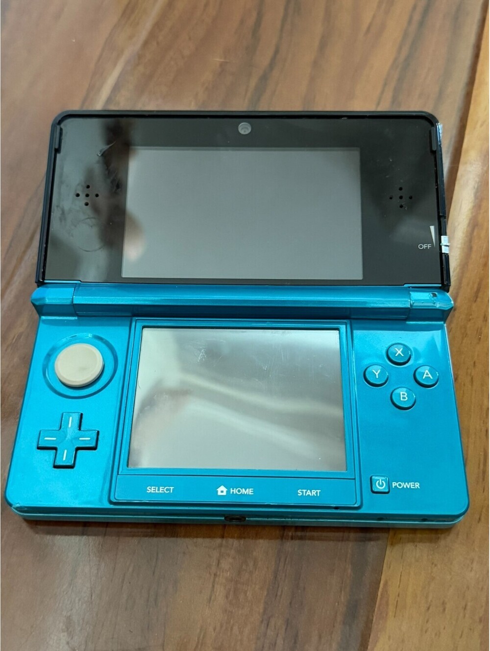 Nintendo 3DS Handheld System Aqua Blue (CHARGER PORT BROKEN) Parts/Repair